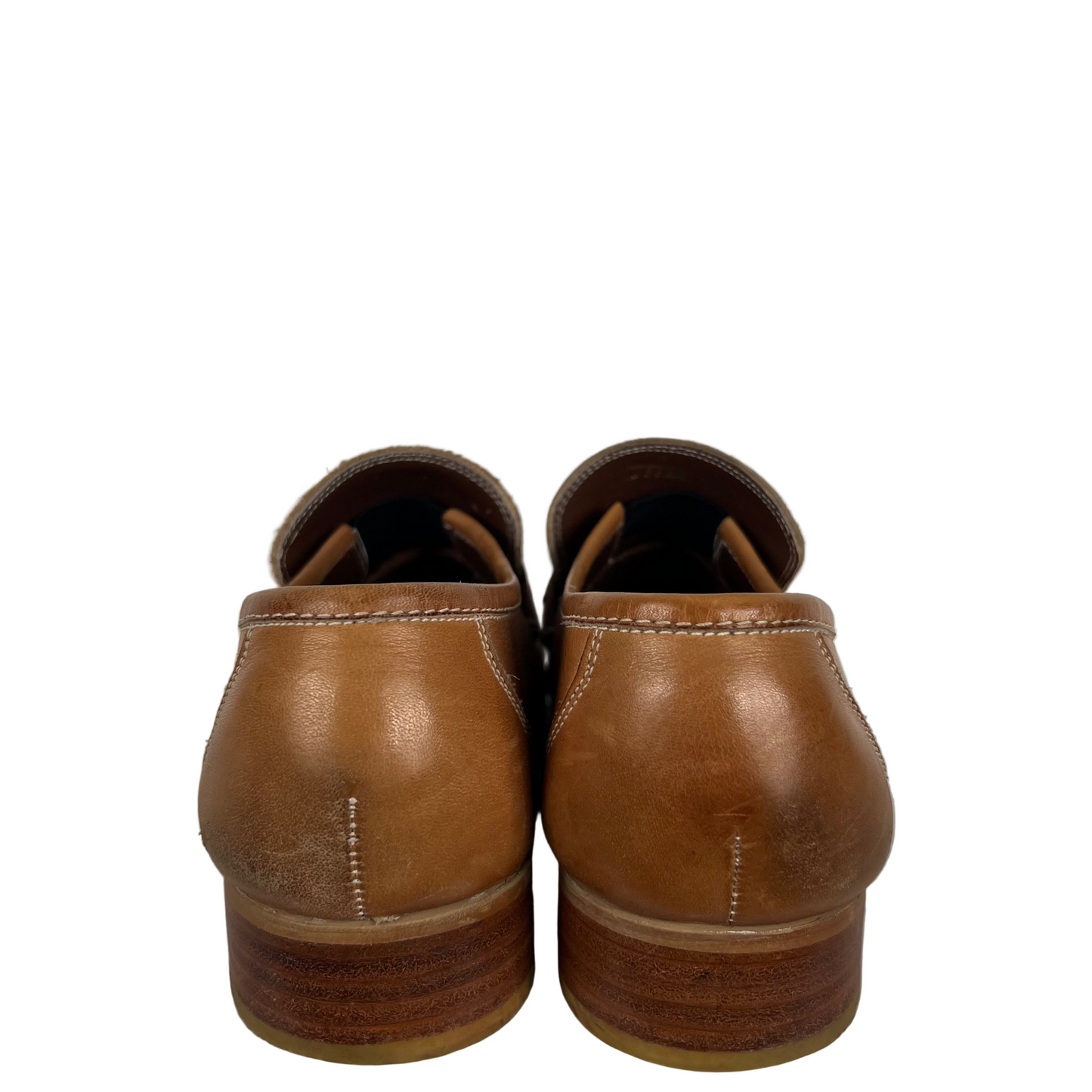 80s Caramel Tan Moccasin Loafers- M's 10, W's 11.5