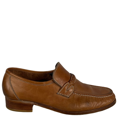 80s Caramel Tan Moccasin Loafers- M's 10, W's 11.5
