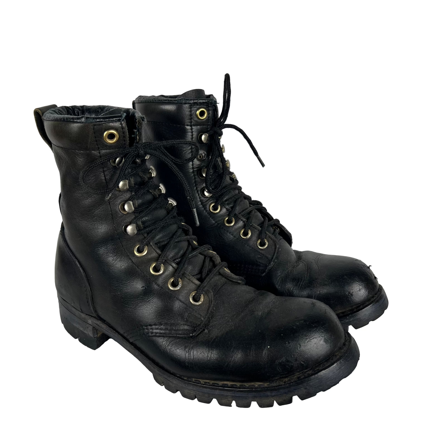 80s 'The Gorilla Shoe' Black Logger Boots- M's 10, W's 11.5