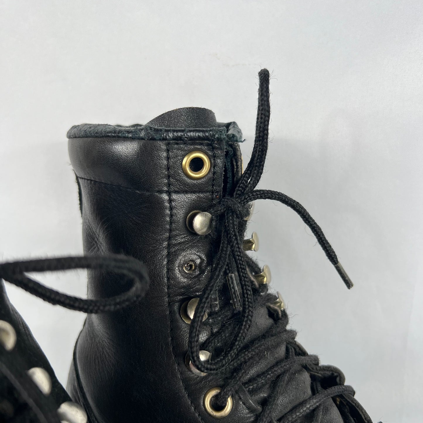 80s 'The Gorilla Shoe' Black Logger Boots- M's 10, W's 11.5