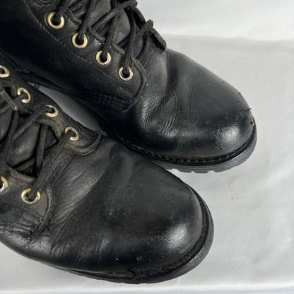 80s 'The Gorilla Shoe' Black Logger Boots- M's 10, W's 11.5