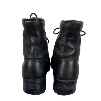 80s 'The Gorilla Shoe' Black Logger Boots- M's 10, W's 11.5