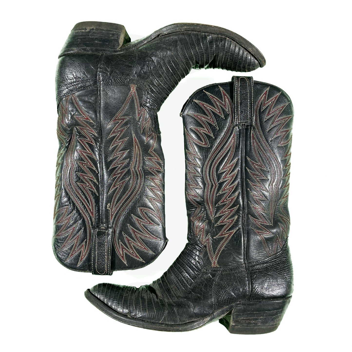 90s Lizard Skin Cowboy Boots- 8.5