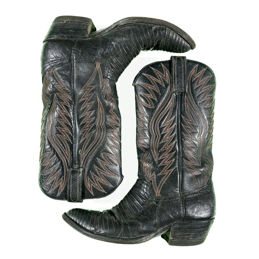 90s Lizard Skin Cowboy Boots- 8.5 M's, 10 W's