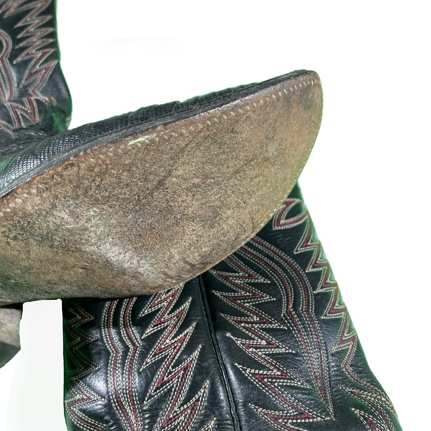 90s Lizard Skin Cowboy Boots- 8.5