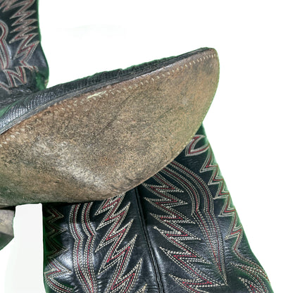 90s Lizard Skin Cowboy Boots- 8.5 M's, 10 W's