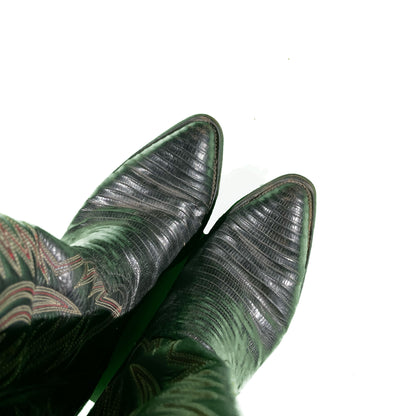 90s Lizard Skin Cowboy Boots- 8.5 M's, 10 W's