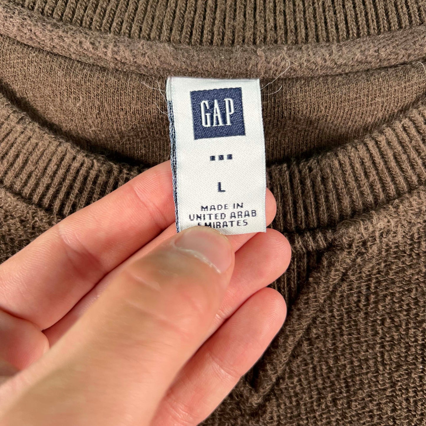 00s Gap Brown Terry Cloth Cozy Top- L