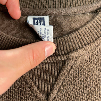00s Gap Brown Terry Cloth Cozy Top- L