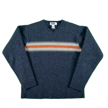 2000 Old Navy Striped Lambswool Sweater- S