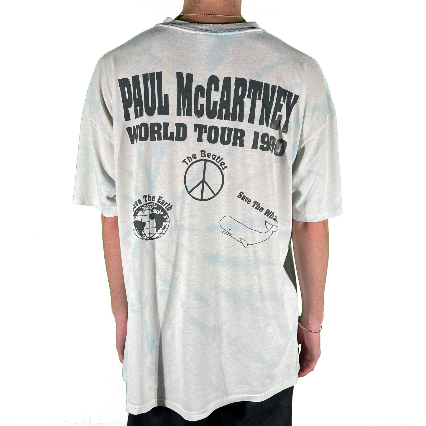 90s Tie Dye Paul McCartney World Tour Tee- XL