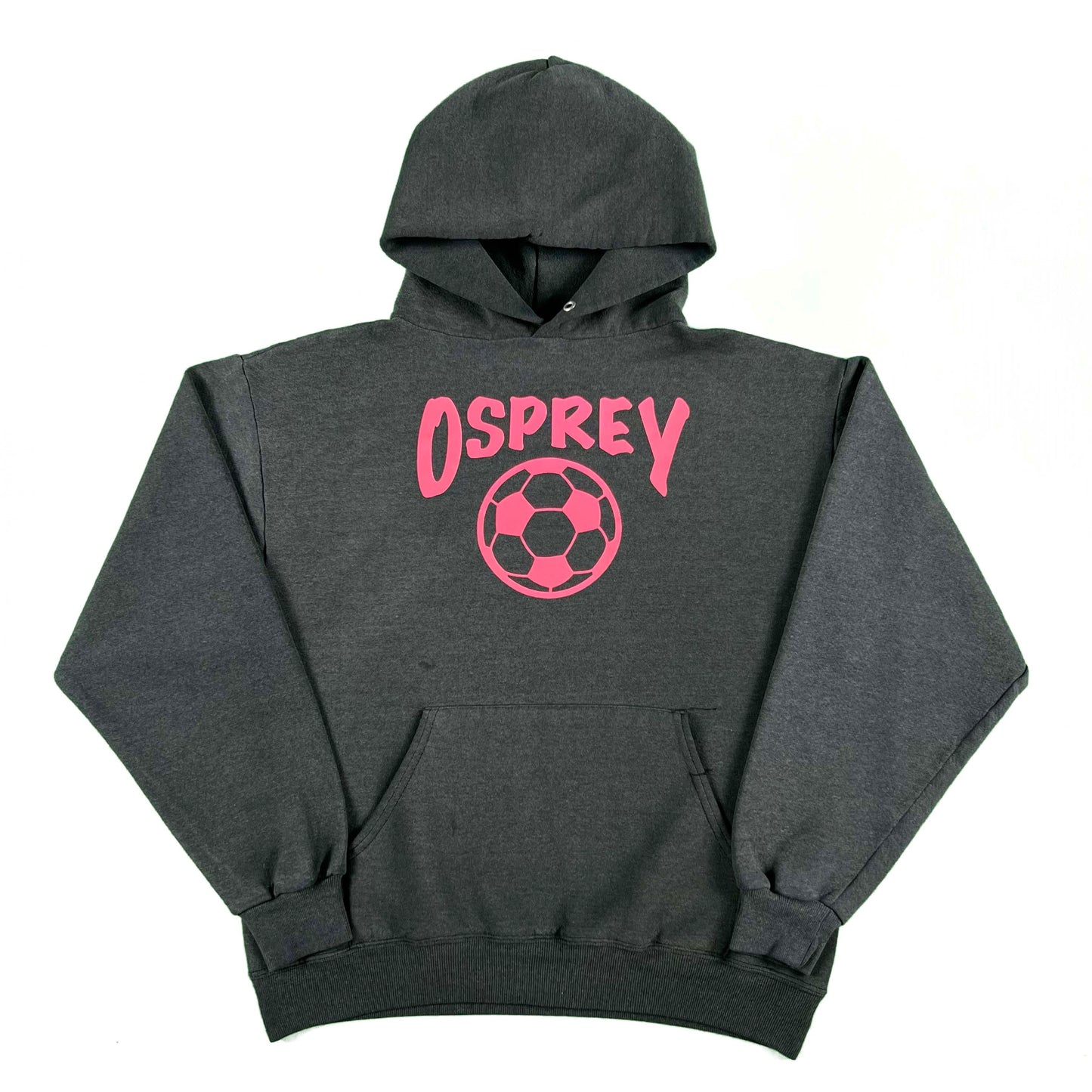 00s Super Sun Faded Black Osprey Soccer Hoodie- S