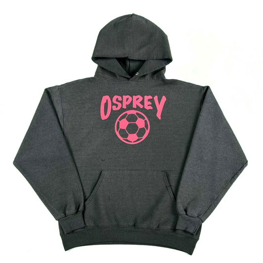 00s Super Sun Faded Black Osprey Soccer Hoodie- S