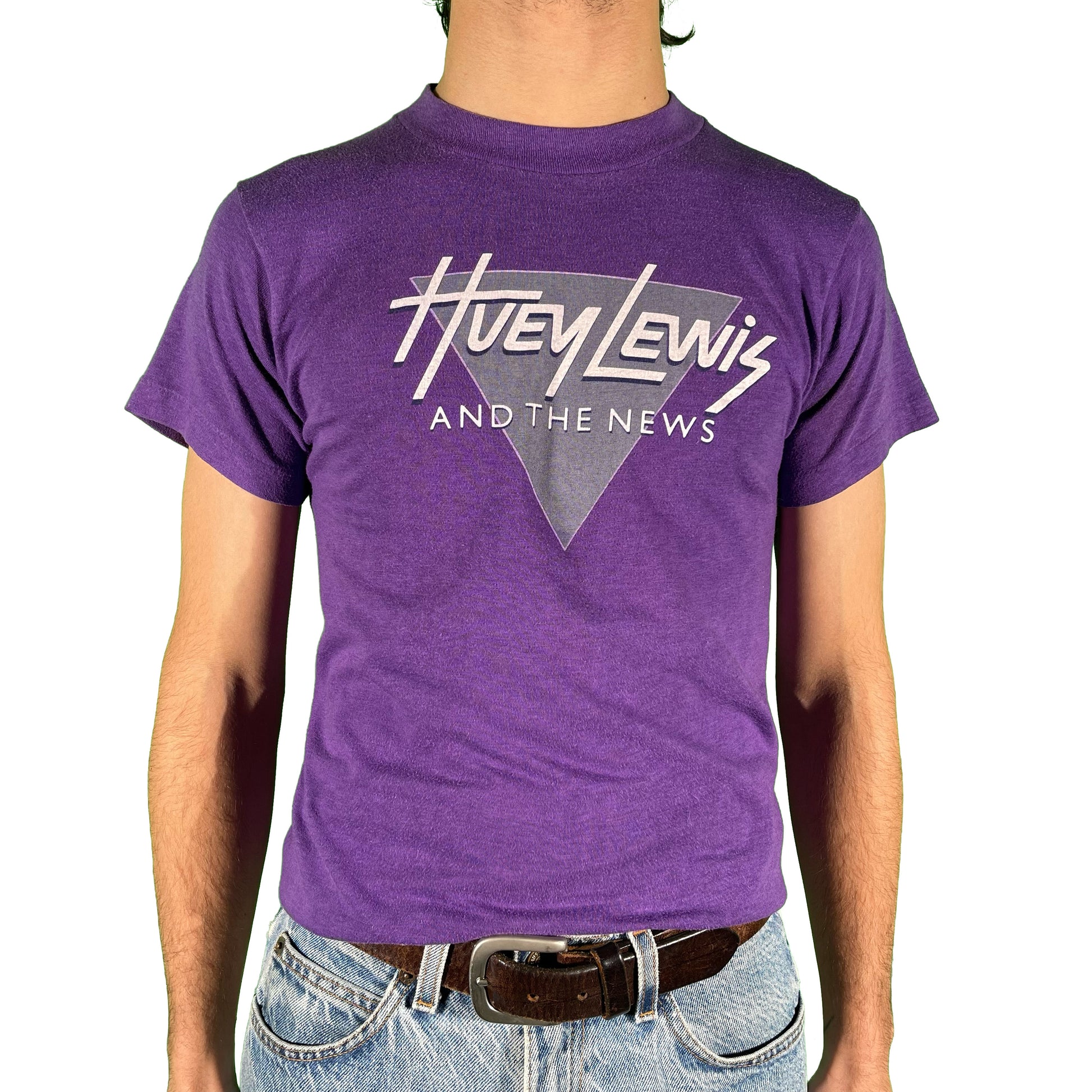 80s Huey Lewis and The News Tee- S – Plum Garments