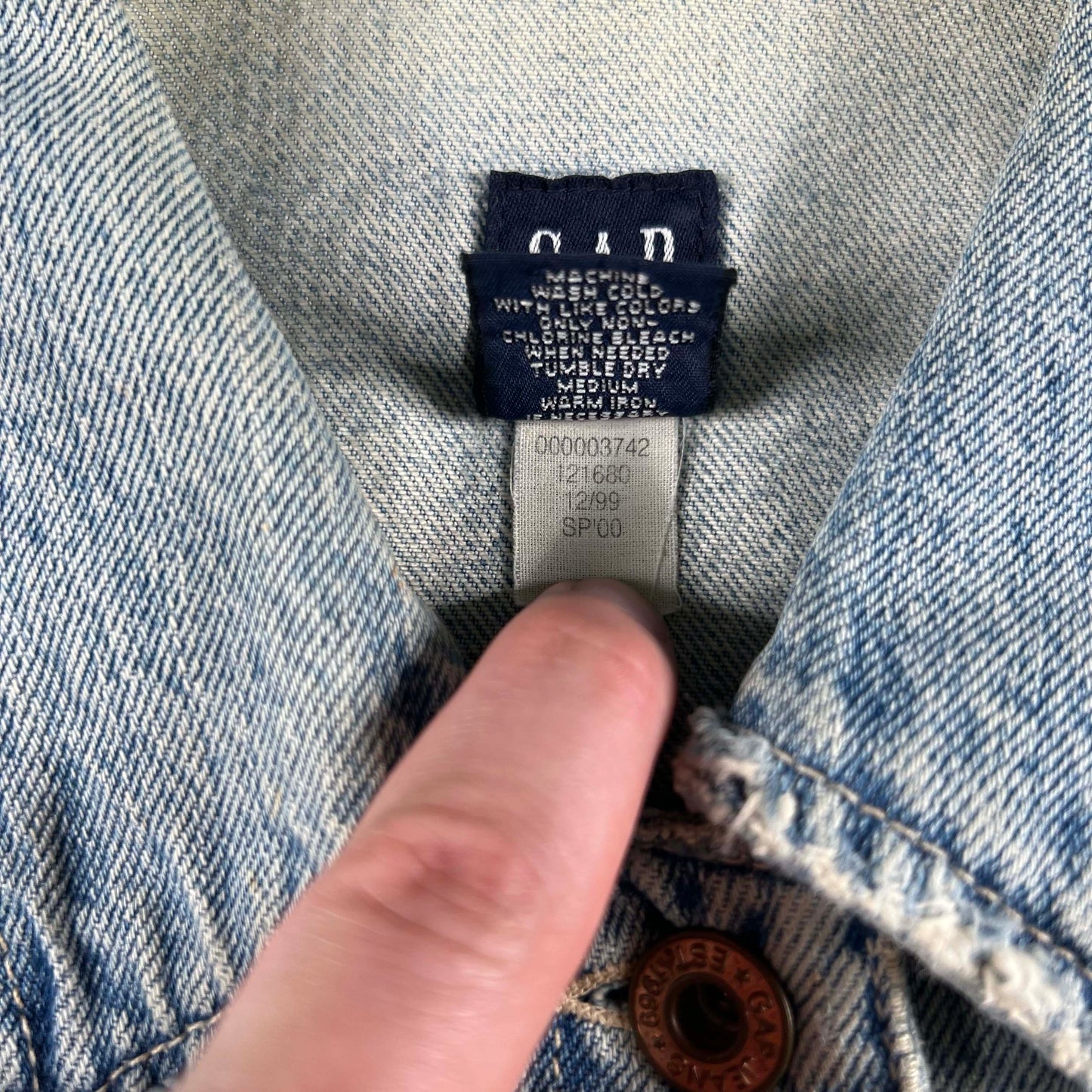 1999 Gap Denim Trucker Jacket- XS