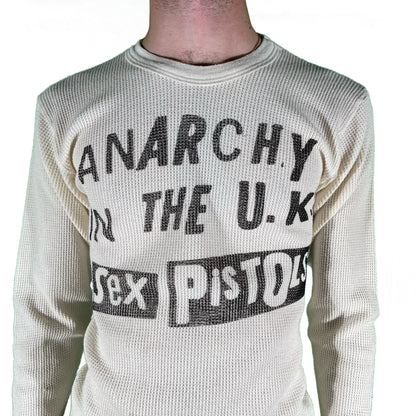 90s Sex Pistols Waffle Knit Thermal- M