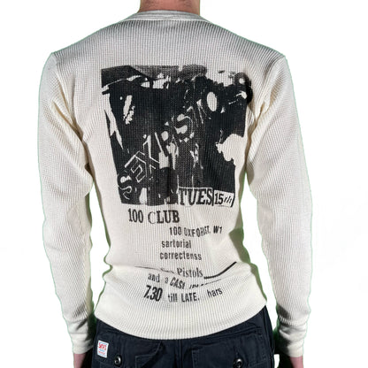 90s Sex Pistols Waffle Knit Thermal- M