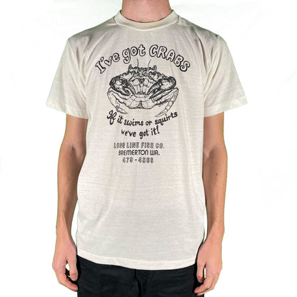 80s 'I've Got Crabs' Script Tee- M