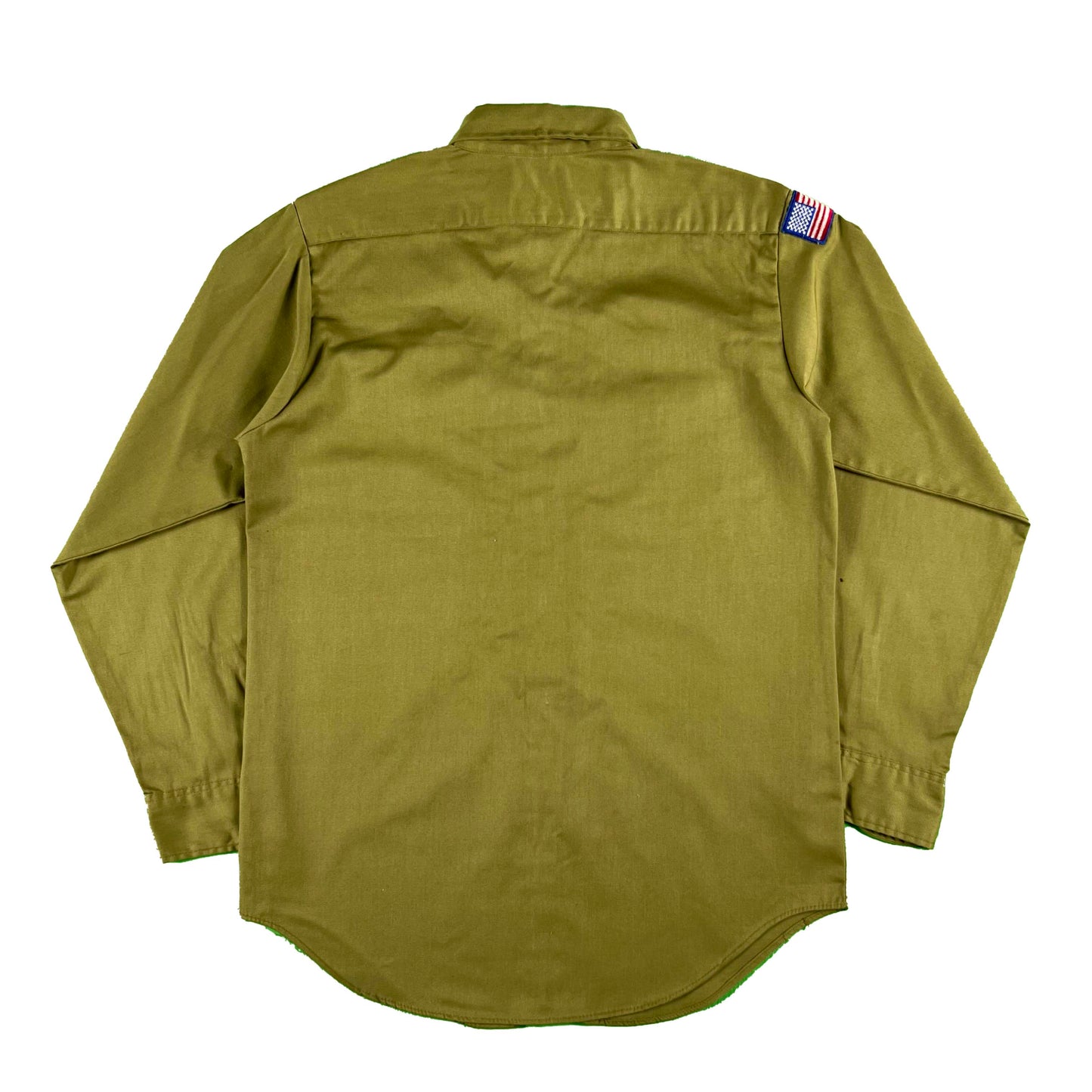 60s/70s Boy Scouts Olive Green Uniform Top- SELECT SIZE