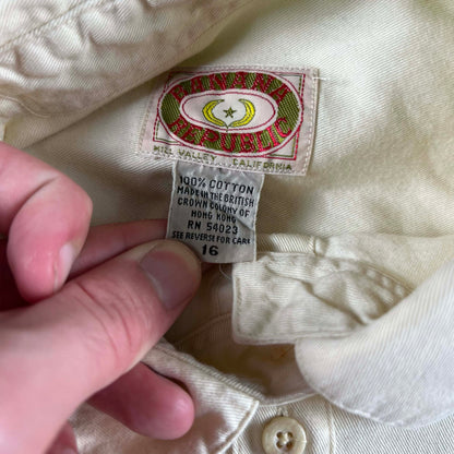 80s Banana Republic Long Pocket Chinstrap Shirt- M