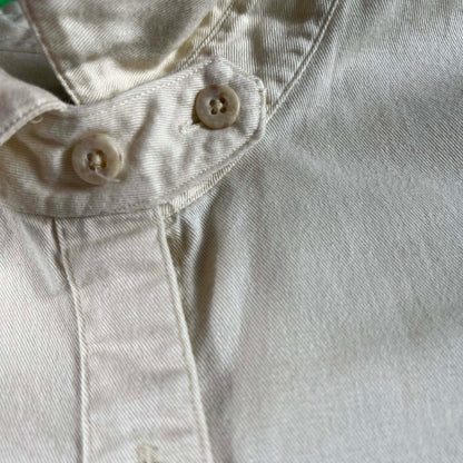 80s Banana Republic Long Pocket Chinstrap Shirt- M