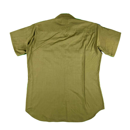 60s Boy Scouts Olive Green Loop Collar Uniform Top- SELECT SIZE