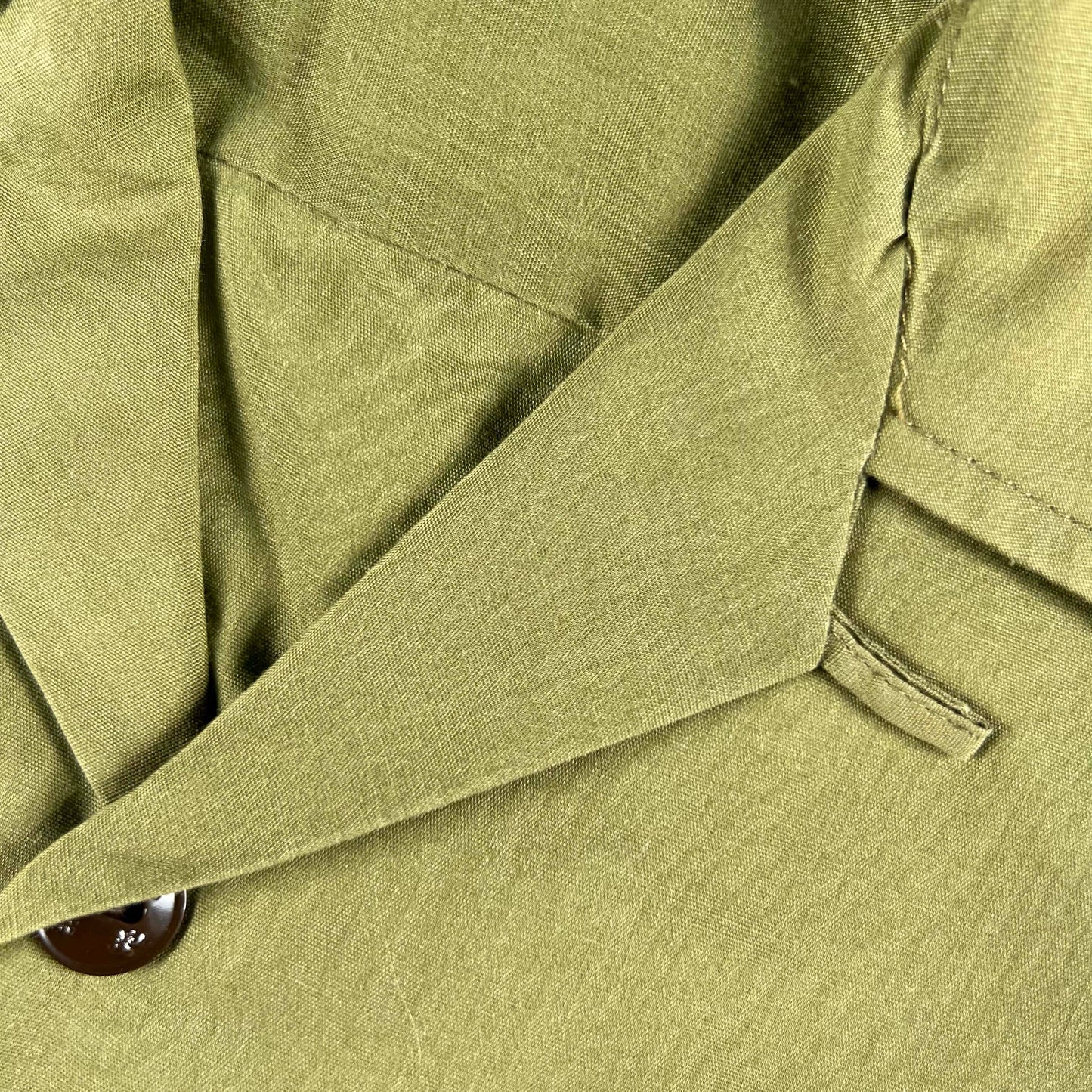 60s Boy Scouts Olive Green Loop Collar Uniform Top- SELECT SIZE