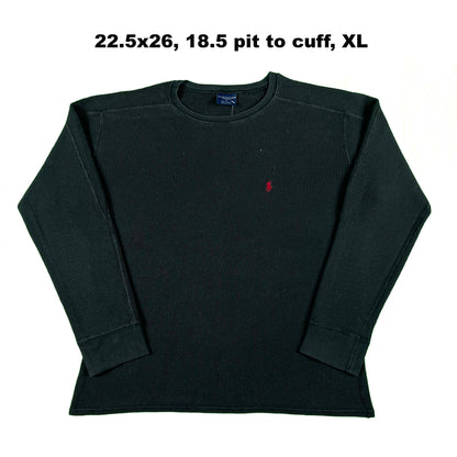 Vintage Polo Ralph Lauren Waffle Knit Thermal Shirts- SELECT SHIRT