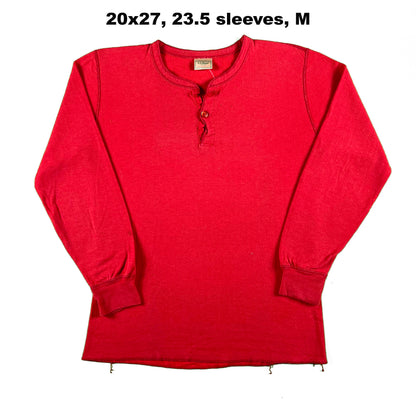 80s/90s L.L. Bean 'River Driver's Shirt' Henley Thermals- SELECT SHIRT