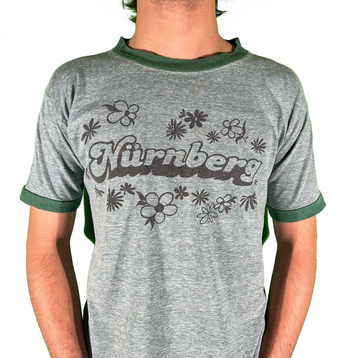 70s Nuremberg Germany Ringer Tee- S