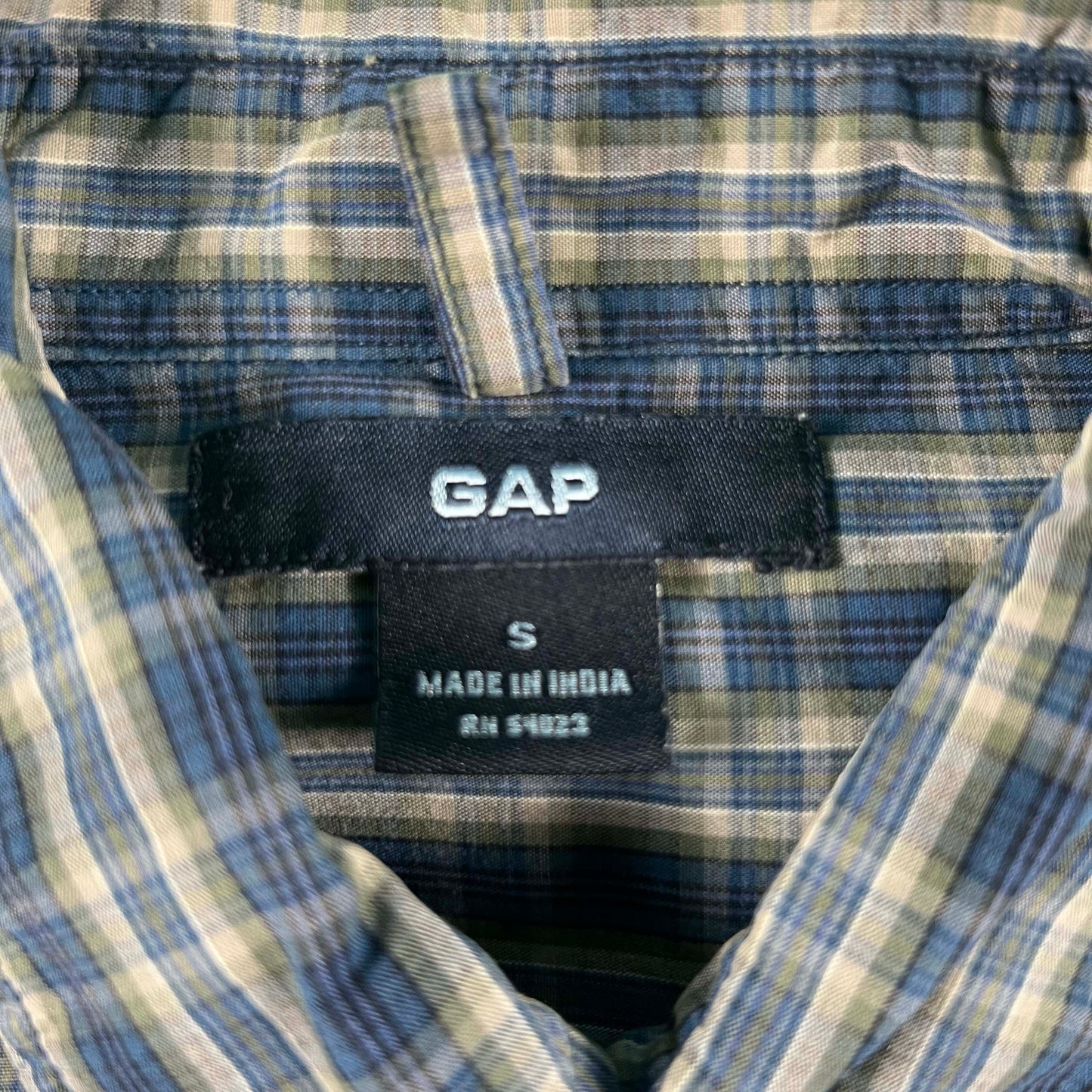 2002 Gap Plaid Cotton Shirt- S