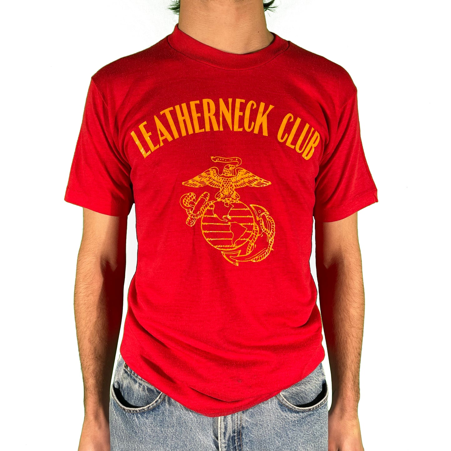 80s USMC Leatherneck Club Tee- S