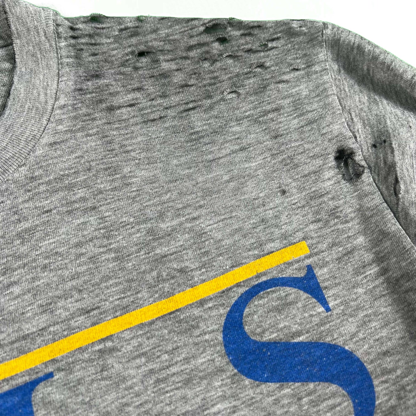 00s Perfectly Worn Threadbare Softball Long Sleeve Tee- M