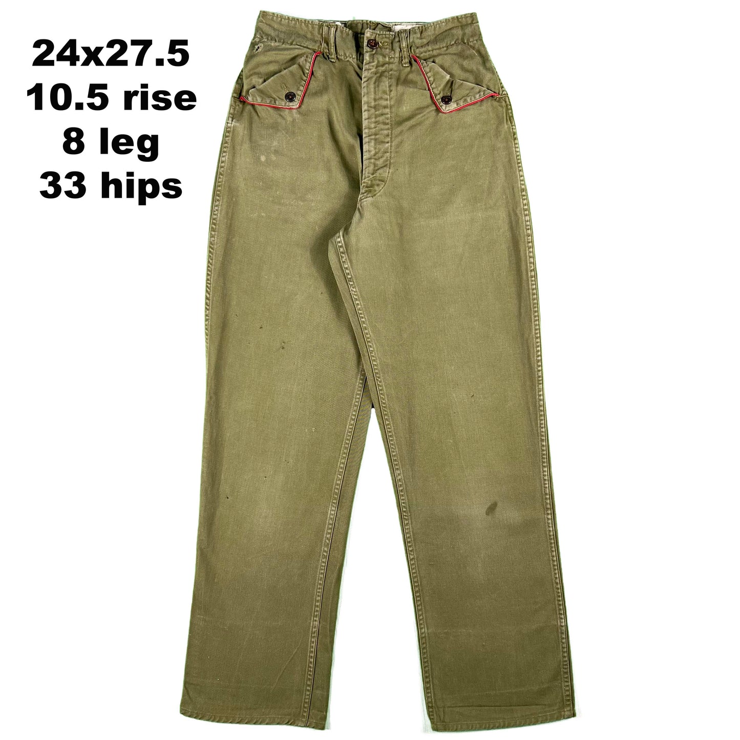 50s Boy Scouts Cotton Uniform Pants- SELECT PAIR