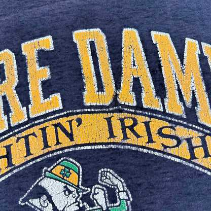 90s Sun Faded & Paper Thin Notre Dame Jersey Tee- M