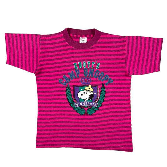 80s Knotts's Camp Snoopy MN Striped Tee- XS