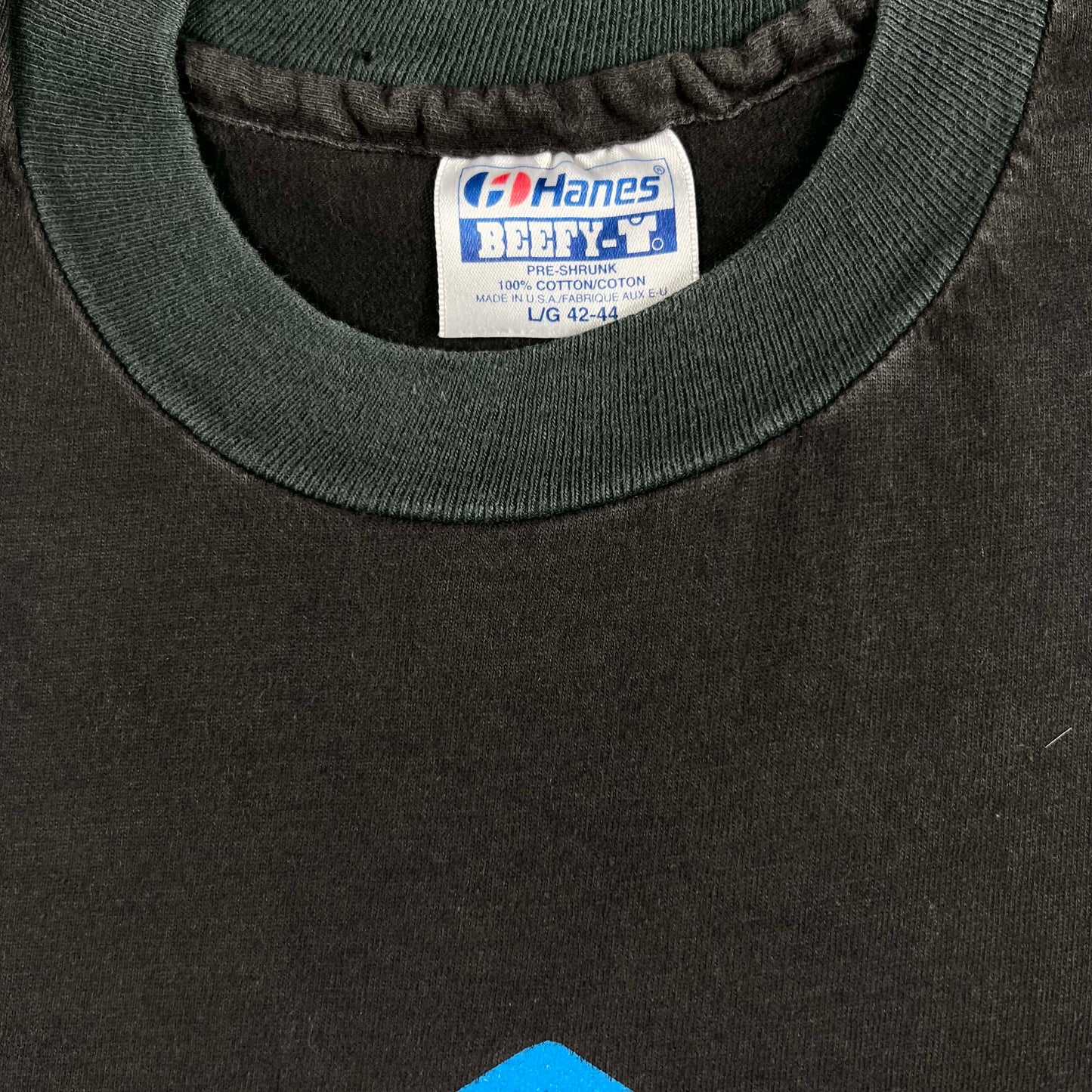 90s Faded Two Tone Black Terminator Stout Tee- L