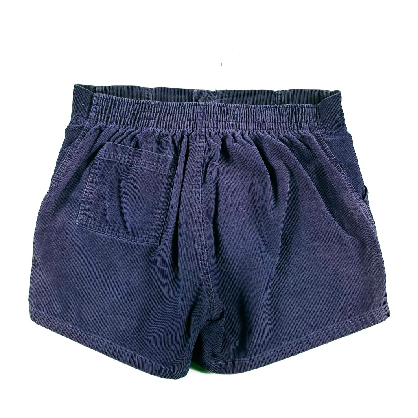 90s Sun Faded Navy Blue Corduroy Shorts- 33x4