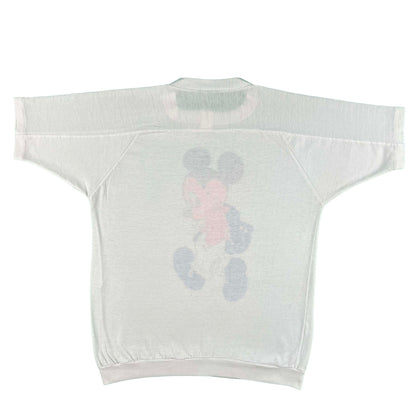 70s Mischievous Mickey Mesh Topped Tee- M