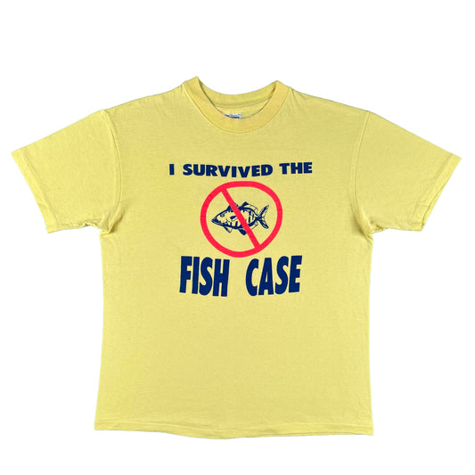 80s I Survived the Fish Case Tee- M