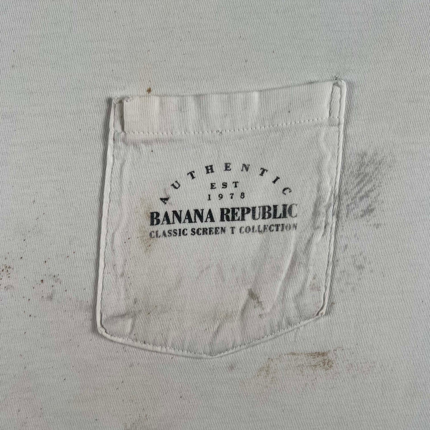 90s Banana Republic Graphic Pocket Tees- SELECT TEE