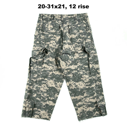 Vintage Chopped Baggy Army Camo Cargo Shorts- SELECT PAIR