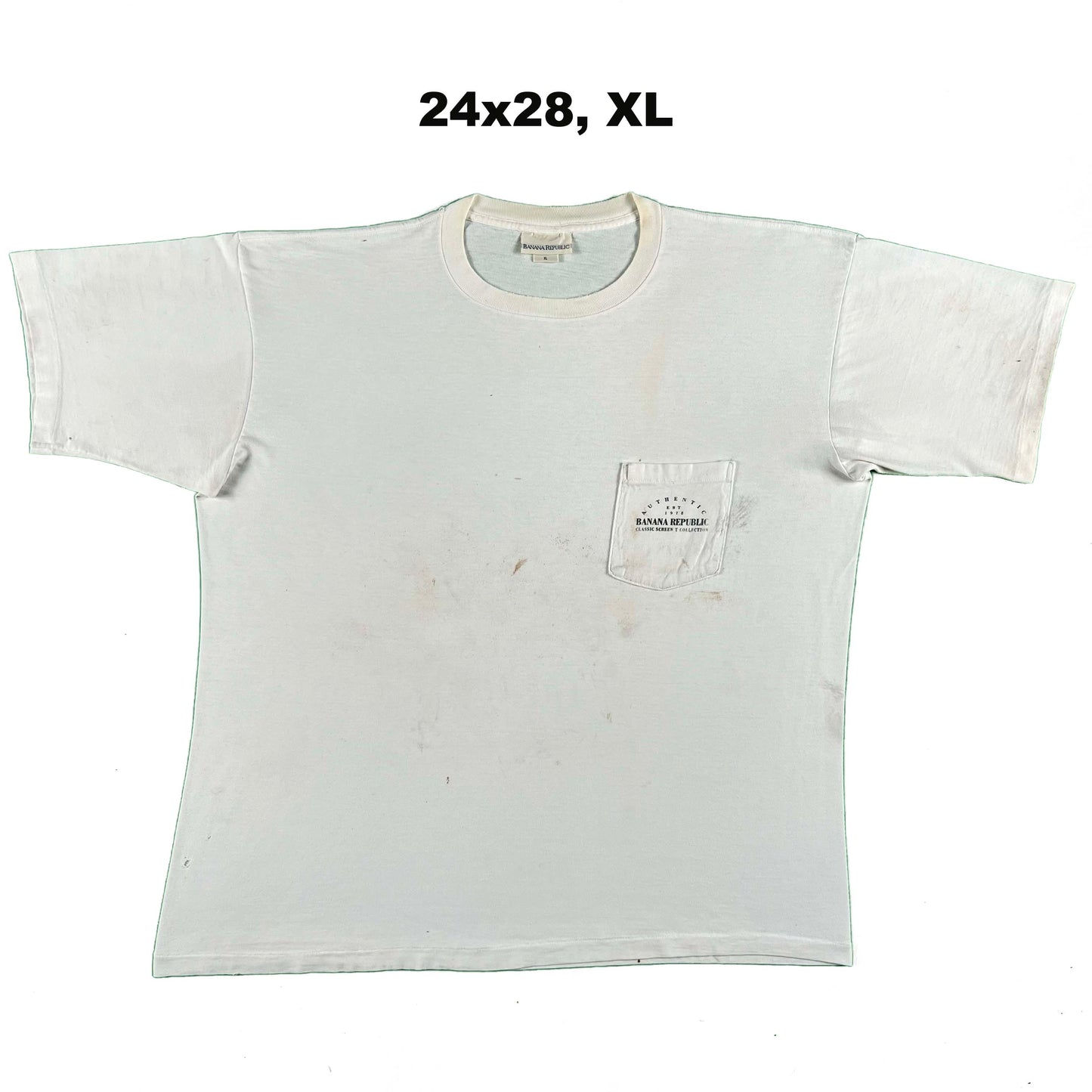 90s Banana Republic Graphic Pocket Tees- SELECT TEE