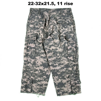 Vintage Chopped Baggy Army Camo Cargo Shorts- SELECT PAIR