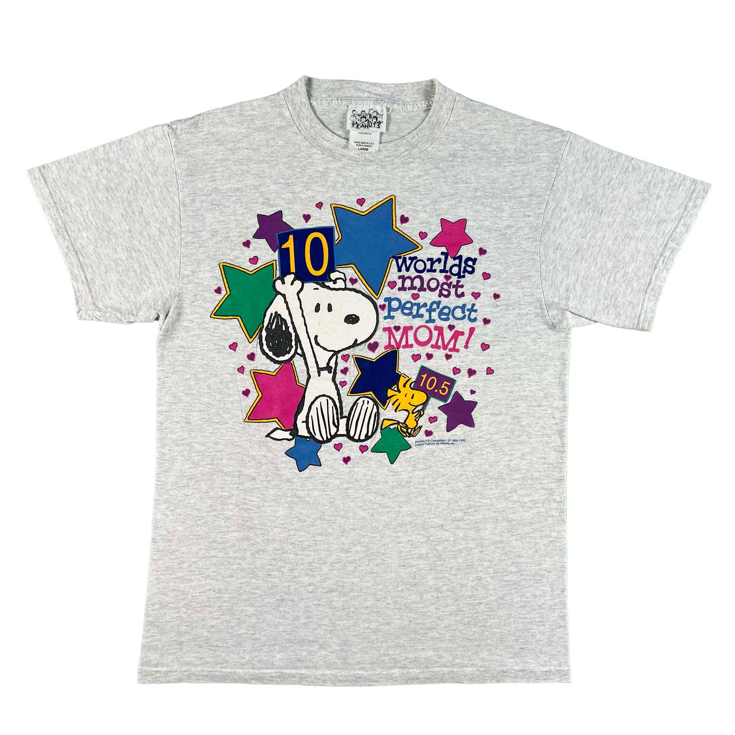 90s Worlds Most Perfect Mom Snoopy Tee- L
