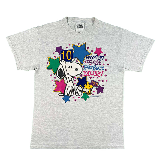 90s Worlds Most Perfect Mom Snoopy Tee- L