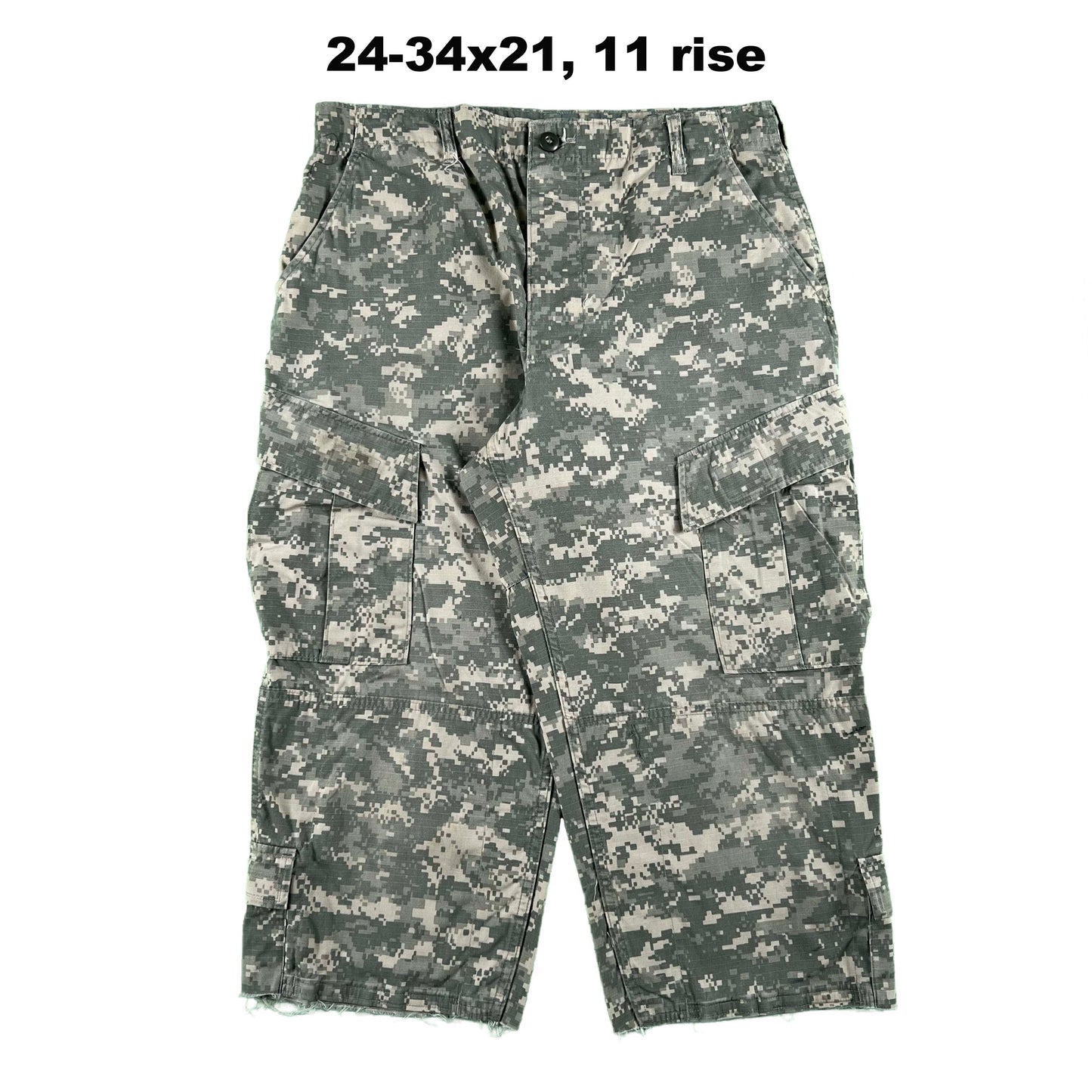 Vintage Chopped Baggy Army Camo Cargo Shorts- SELECT PAIR