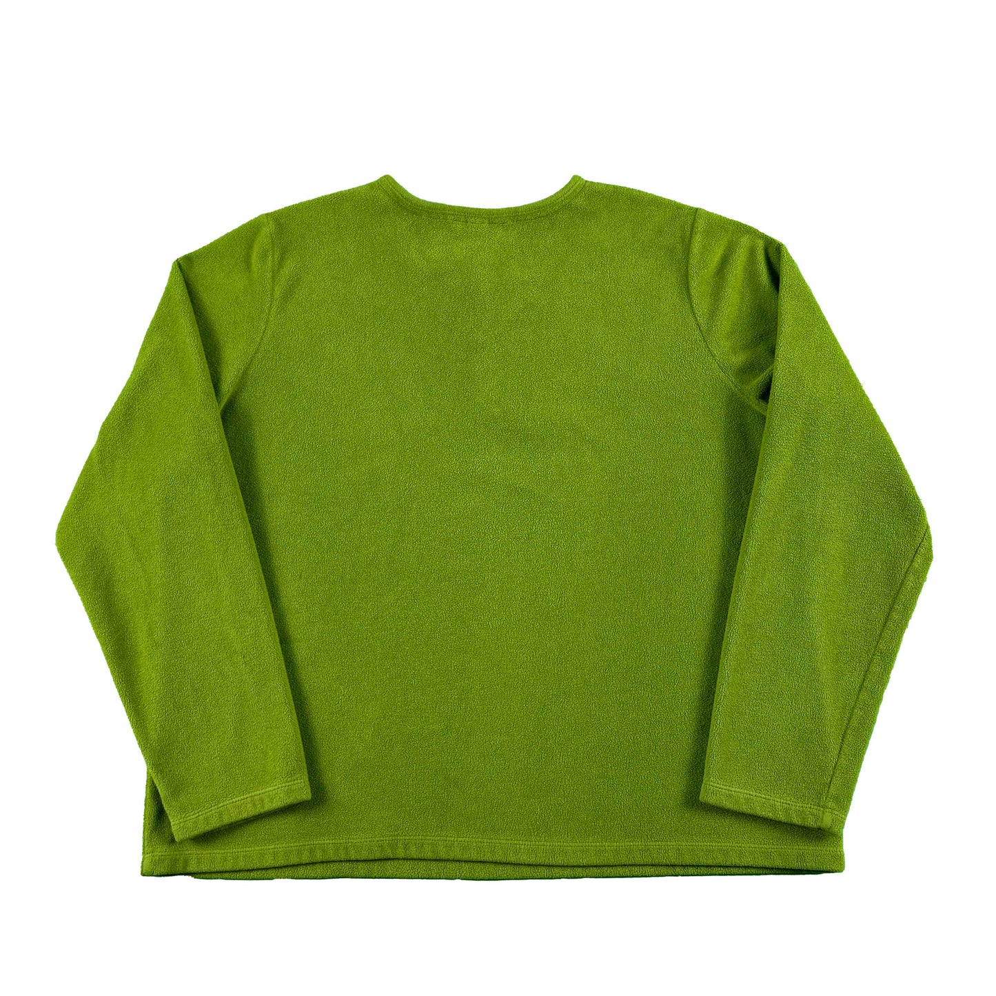 00s Lands' End Green Apple Fleece Henley- M