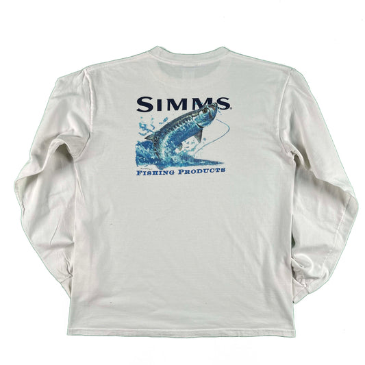 00s Simms Tarpon Fly Fishing Long Sleeve Tee- L