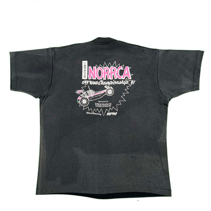 90s Super Sun Faded Black Sacramento Mini-Wheels Tee- XXL